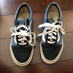 blue navy black vans